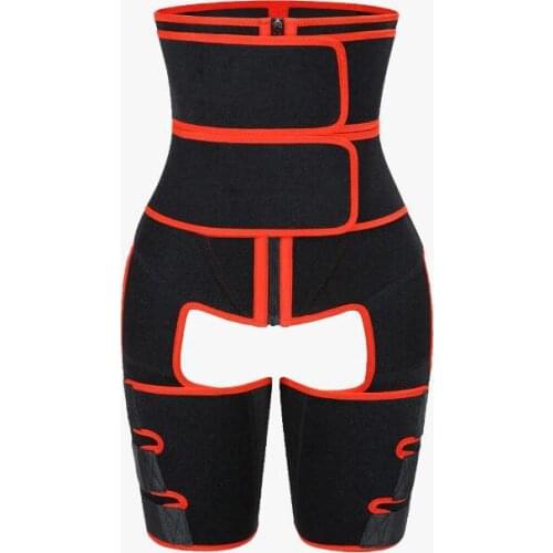 Full Body Shapewear Corset Waist Legs Slimming Cincher Bustier Double Belt Neoprene Corselet Butt Lifter Gorset Korse Bodysuit