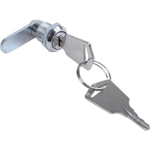 Cam Lock Desk Drawer Lock 16MM + 2 Keys for Arcade Cupboard Mailbox File Cabinet
