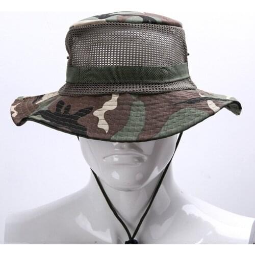 2018 Summer Outdoors Fisherman Hat Jungle General Purpose Camouflage Sun Hat You Ventilation Mountaineering Go Fishing Hat