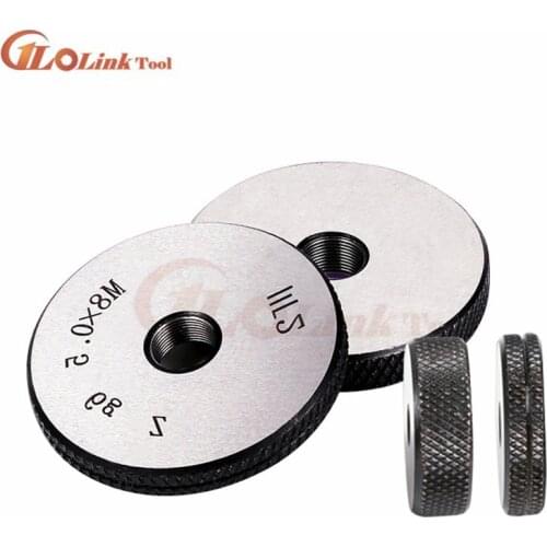 M2.5 M3 M4 M5 M6 M7 M8 M10 M14 M16 M18 M20 6G-6H thread ring gage thread ring gauge RING GO-NOGO GAUGE 6g measure gauge 2pcs/set