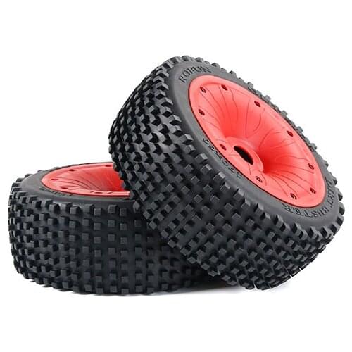 Small Nail Front Tire with Sealing Lock Ring 2pc for 1/5 Hpi Rovan Km Baja 5b Rofun LT V5 5S F5 Losi 5ive-t Truck Parts