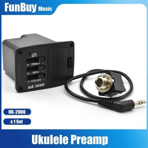 Ukulele Piezo Pickup UK EQ Equalizer Amplifier UK-2000 Guitar Ukulele Accessory