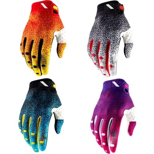 Fashion Dirt Bike Bicycle Gloves MTB BMX Outdoor Sports Cycling Full Finger Motorcycle Gloves for Man Women Off-road Racing New