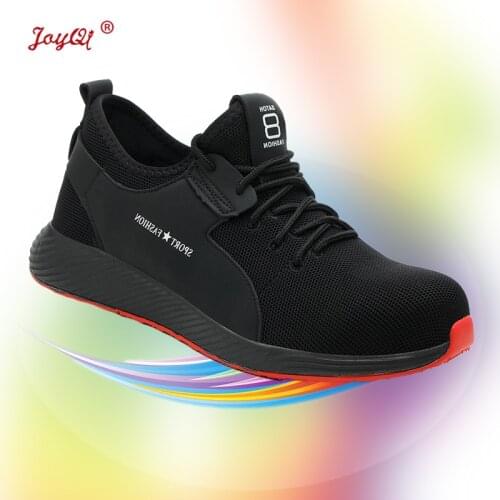 Men women work & safety boots fashion lightweight sneakers casual male shoes plus size 36-46 JOY-124