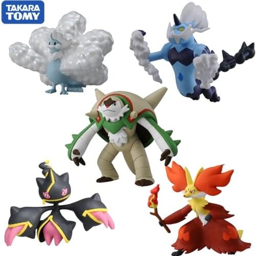 Genuine Pokemon MEGA SP Series Action Figure Model Collectibles Banette Delphox Altaria Chesnaught Collection Gifts