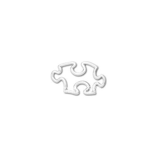 Autism Awareness Puzzle Piece Pendant Charms Shapes Open Wire Connectors for Bracelet & Bangle