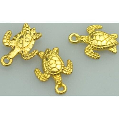 35pcs 16*12mm gold color tortoise Alloy charms pendant fit necklace bracelet diy Pendants for jewelry making 4029A
