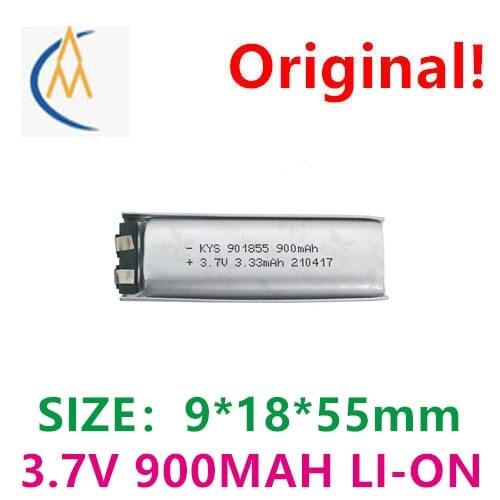 Polymer cylindrical soft pack lithium battery factory 901855 3.7V 900mAH 3A discharge pure cobalt navigator sound