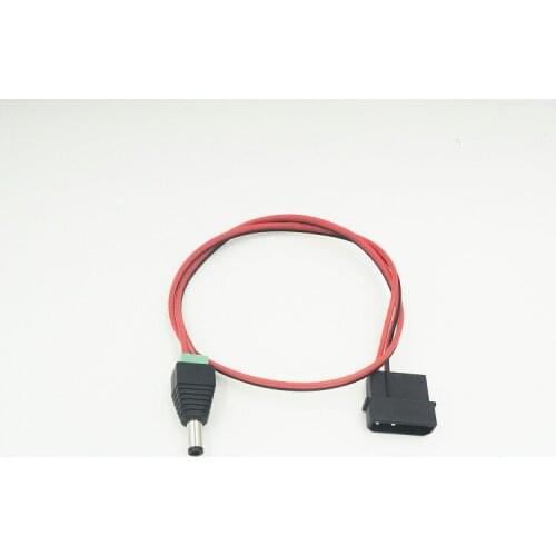 PC DIY 4-pin IDE Molex TO 12V DC Power Jack Connector Plug 5.5x2.5mm Adapter,100pcs/lot