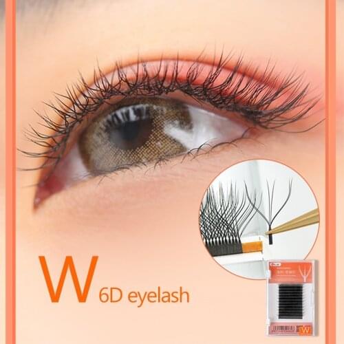 W type eyelash extention love net braided triciliary yy encryption automatic one second bloom eyelashes super soft mink cilia