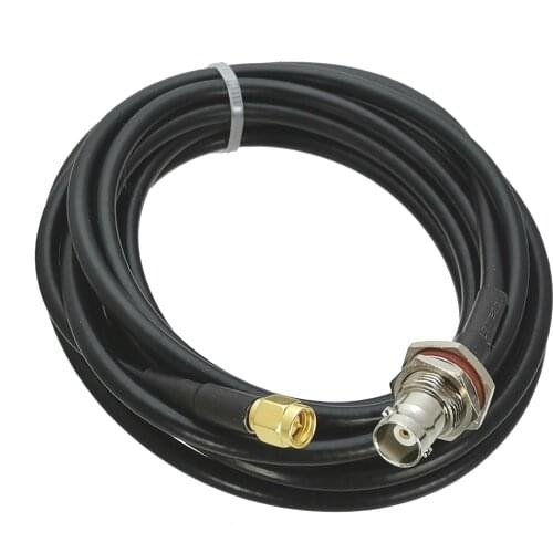 RG58 BNC female Jack Nut bulkhead to SMA male plug RF Pigtail Coaxial Cable 50ohm 6inch~20M