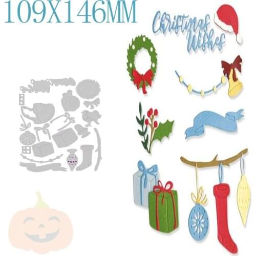 Christmas Socks Metal Cutting Dies For DIY Embossing Decoration Greeting Card Background Paper Scrapbooking No Stamps
