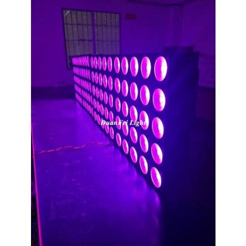 With flightcase 8pcs/lot 5X5 25 Heads Stage 30Wx25 Led RGB 3 IN 1 Matrix Show Disco Light