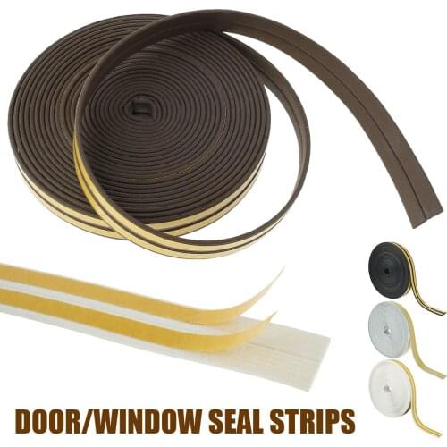 2Pcs 6m Foam Seal Tape Rubber Self Adhesive Sponge Seal Strip Width 9mm Thick 2mm EPDM 4 Color Foam Anti-collision Seal Gasket