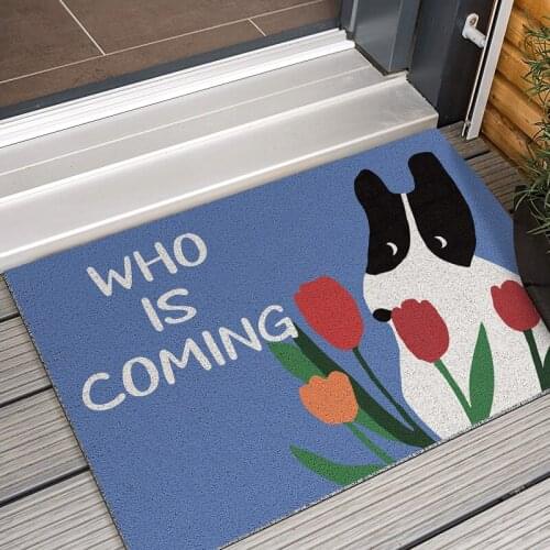 Nordic Cartoon Small Door Mat PVC silk Loop Anti-slip Mat Living Room Mat Entrance Door Mat Carpet Custom Size Home Mat Carpet