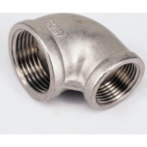1" BS To 3/4" BSP Female 304 Stainless Steel Reducing Elbow Connector Pipe Fitting water oil air