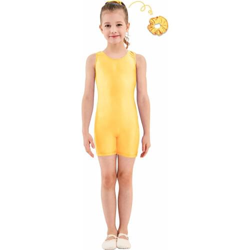 Speerise Kids Tank Biketard Sleeveless Girls Unitard Spandex Dancewear Gymnastics Bodysuit Shorty Bike Toddler Ballet Leotard