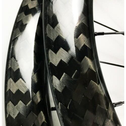 2020 Fashion 12K Twill weave 26m width ,50mm depth carbon wheelset Disc brake wheels road bike wheelsets Free shipping