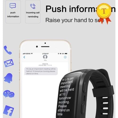 IP68 Waterproof GPS Tracker wristwatch Wristband Bluetooth Smart band Heart Rate Monitor push email whatsapp message SmartBand