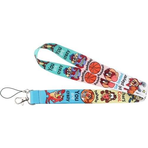 ZF1864 1pcs Monster Cartoon Anime Lovers Key Chain Lanyard Neck Strap For USB Badge Holder DIY Hang Rope Gifts For Kids Friends