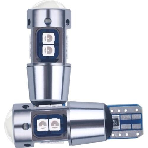 10PCS Canbus T10 W5W LED Bulb 3030 10SMD Car Turn Side Light Auto Wedge Parking Bulb Interior Dome Light Car Styling 6000K White