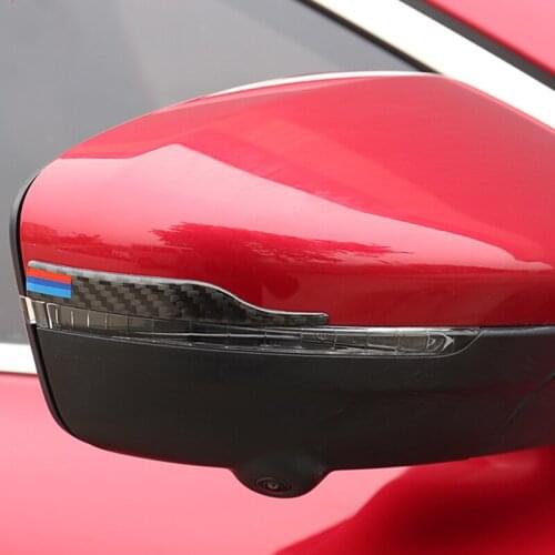 2pcs for MG HS 2018-2019 Rearview mirror Anti-collision bar Anti friction Scratch prevention decorate