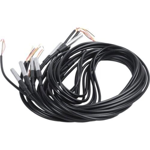 20Pcs/Lot Waterproof DS18B20 Temperature Probe Temperature Sensor 18B20