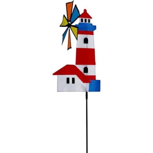 3D House Windmill Wind Spinner Whirligig Pinwheel Yard Garden Decor Outdoor Classical Kids Toys