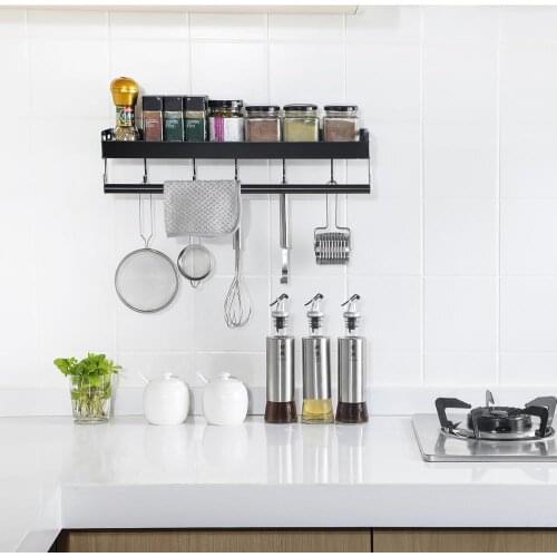 30/40/50CM Aluminum Wall Shelf Bathroom Toilet Storage Rack Free Punch Towel Racks Kitchen Wall Organizers