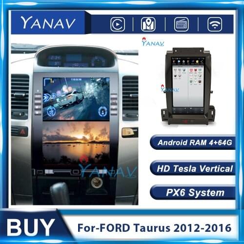 Android 13.3 Inch GPS Navigation Car Radio For-FORD Taurus 2012-2016 Car Stereo Multimedia Video MP3 Player Vertical Screen