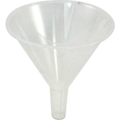 120mm 11.9cm Dia Mouth Clear Plastic White Filter Funnel for Laboratory