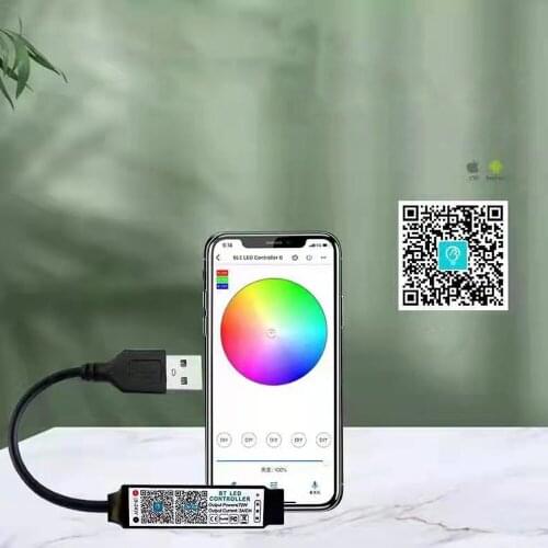 Mini RGB Bluetooth 4.0 remote Controller DC 5V 12V 24V 72W Music Wireless timer APP Control For RGB 3528 5050 LED Strip light
