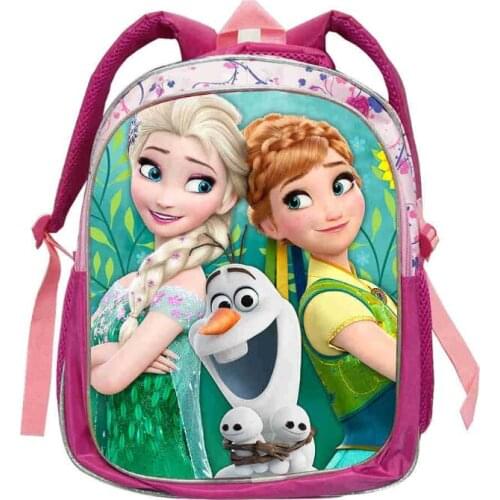 Disney Frozen Princess Elsa Backpack Girls Cartoon School Bag Baby Children Schoolbags Lovely Knapsack Baby Bags Gift For Girl