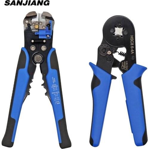 HS-D1 HSC8 6-4 Crimper Cable Cutter Automatic Wire Stripper Multifunctional Stripping hand Tools Crimping Pliers Terminal