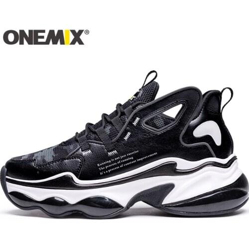 ONEMIX 2021 Men Sneakers Height Increase Lightweight Brethable Mesh Casual Loafers Flats Air Cushion Running Walking Shoes