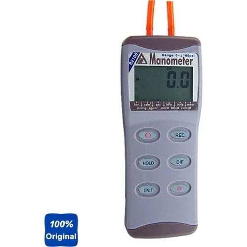 100psi Manometer Digital Pressure Gauge Differential Pressure Meter AZ-82100