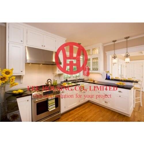 Fashion shaker-style solid wood kitchen cabinet with excellent design and quality shipping by sea