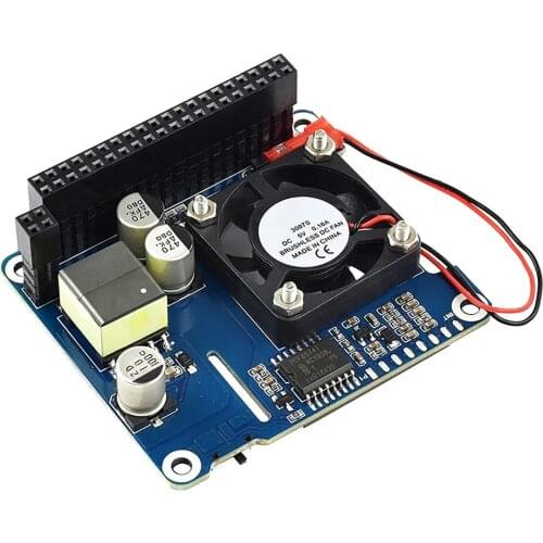 Expanding Board Cooling Module Onboard Fan Expanding Module for Raspberry Pi 4B/3B+POE Power Over Ethernet OLED Network Standard