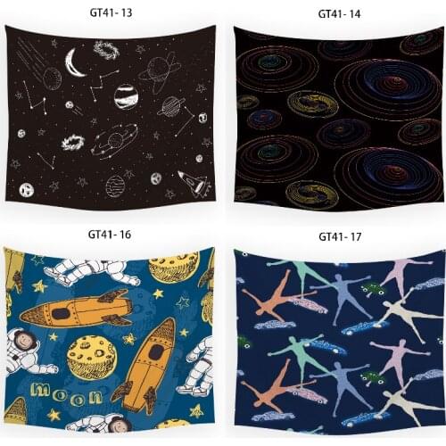 Cartoon spaceship planet dorm room decor anime tapestry art tapestry ocean tapestry home decoration wall farmhouse decor india