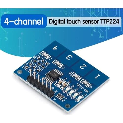NEW 4Channel Digital Touch Sensor Capacitive Switch Module Button For Arduino TTP224