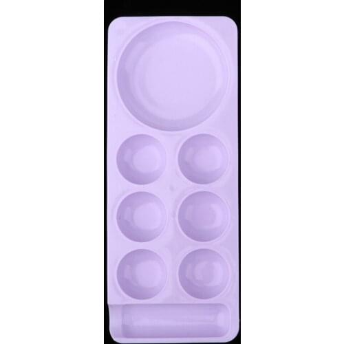 Nail Art Pigment Polish Blending Palette Makeup Eyeshadow Lipstick Mix Tray