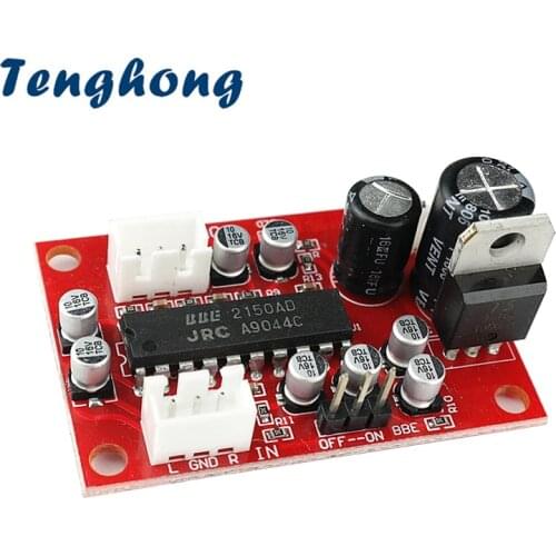 Tenghong NJM2150 BBE Tone Preamplifier Board Treble Bass Sound Effect Exciter Boosts For Audio Home Theater Amplifier Board DIY
