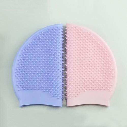 Profession Silicone Massage Swimming Cap Fashion Design Waterproof Ear Protection Swimming Hat for Pool Hat Swim Accessories