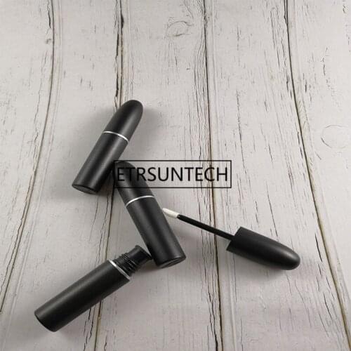 Empty matte black Lipgloss Tube,Makeup Lip Gloss Bottle,DIY Homemade Lipgloss Cosmetic Containers F1624