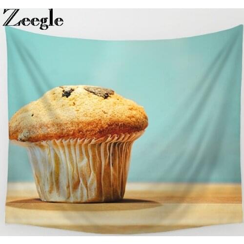 Zeegle Food Series Pattern Cloth Wall Art Tapestry Home Decorative Sofa Chair Cover Fashion Beach Towel Table Cloth
