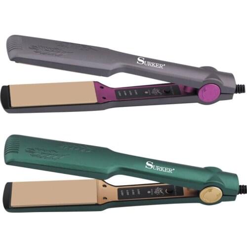 Surker hair straightener sk-6800 Wide panel hair straightener Hair straight iron hair styling tool ceramic coating straight iron