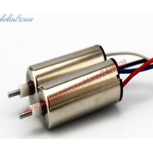 Hight quanlity coreless dc 3.7v metal Micro DC-motor with Black Propeller Model Airplane Motor with 80mm wire