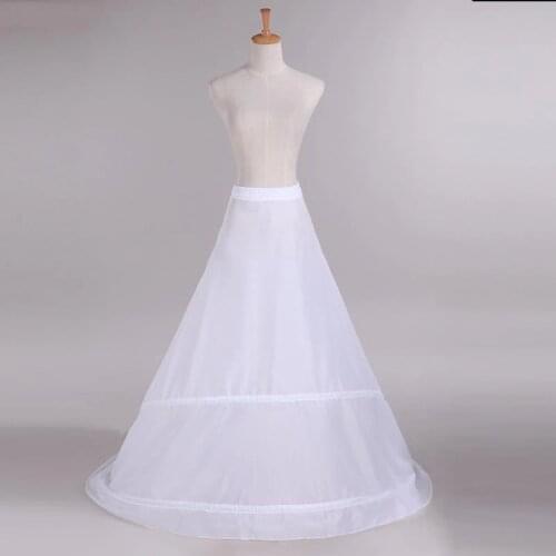 Mermaid Sweep Train Bride Petticoats for Wedding Dress Sweep Train Underskirt Lining Accessories