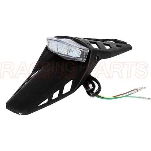 Free Shipping Rear Brake Tail light LED Fender Taillight For Motocross Dirt Bike Enduro Moto Off Road