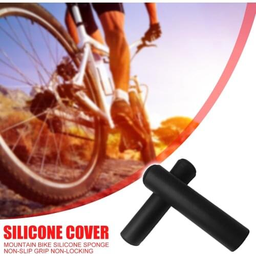 1 Pair Foam Sponge MTB Bicycle Handle Bar Grips Silicone Anti-skid Shock-absorbing Mountain Bike Grips Bicycle Supplies